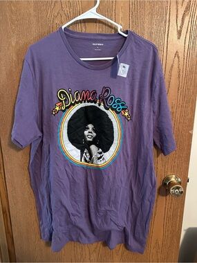 Old Navy Purple Crew Neck Graphic Tee